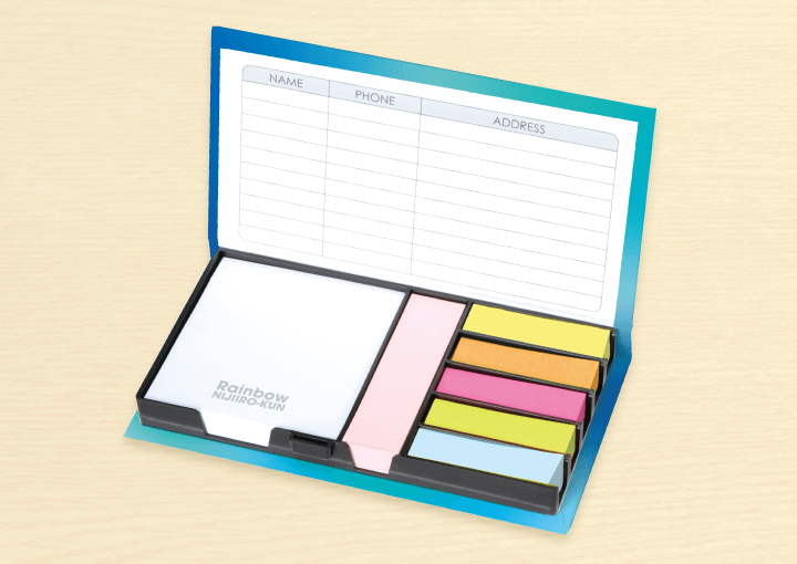 レインボー付箋(ふせん) にじいろ君1号