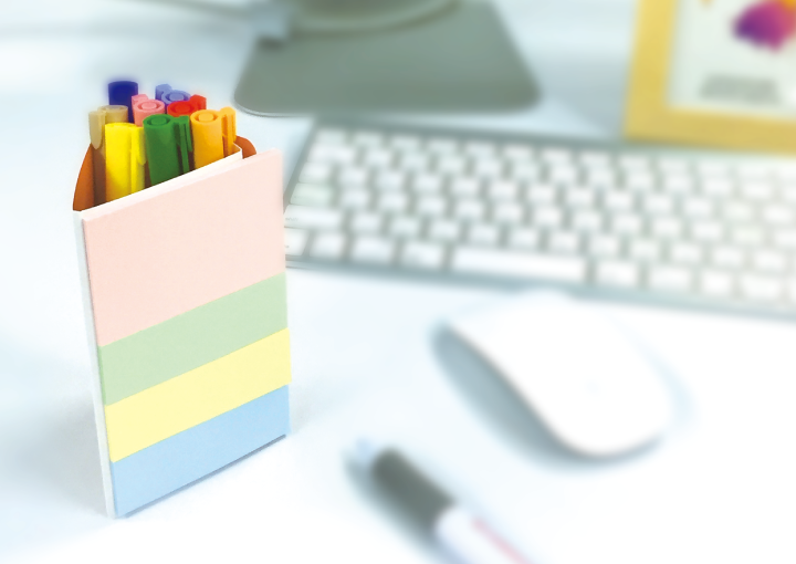 手帳型付箋(ふせん)卓上型ペタットくん