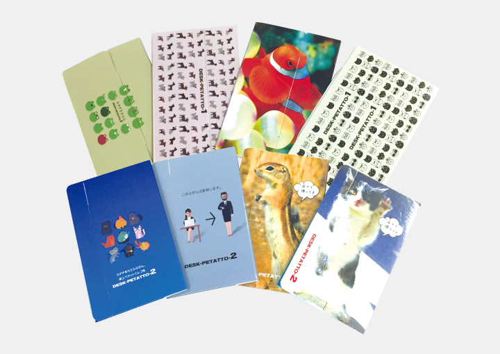 手帳型付箋(ふせん)卓上型ペタットくん